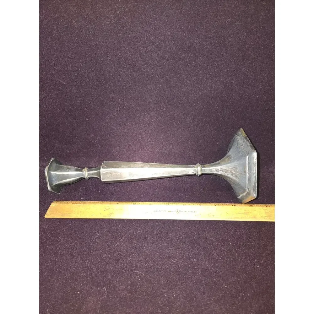 Vintage Weidlich Brothers Silver Plate Candlestick Holder Art Deco #2226 WB Mfg